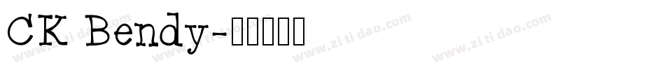 CK Bendy字体转换